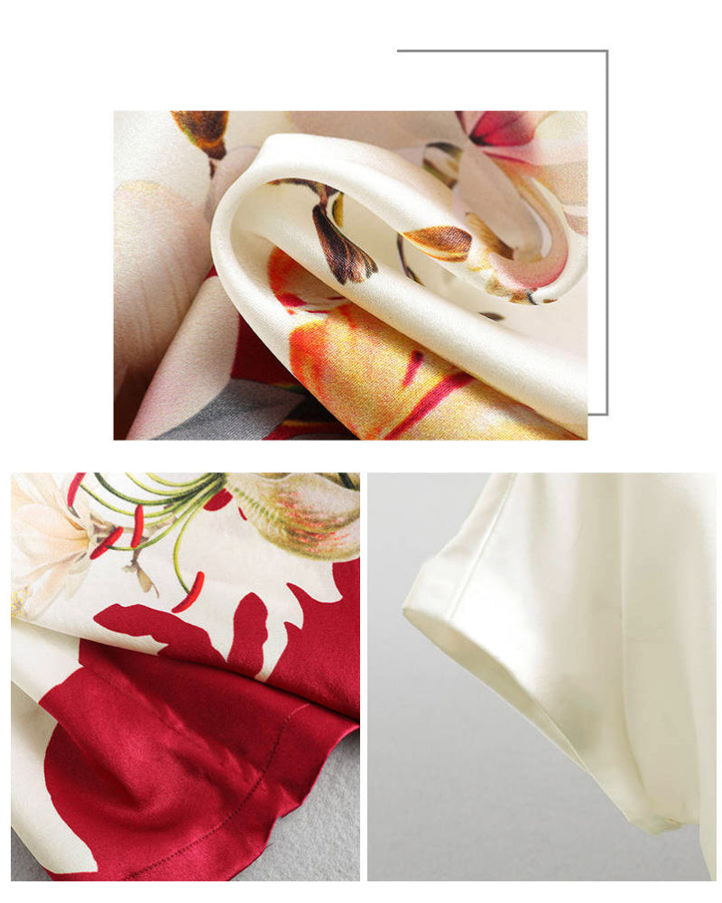 Printed ice silk short-sleeved t-shirt