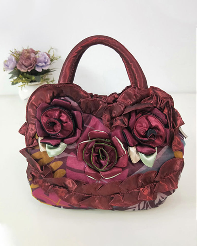 Flower fashion handbag
