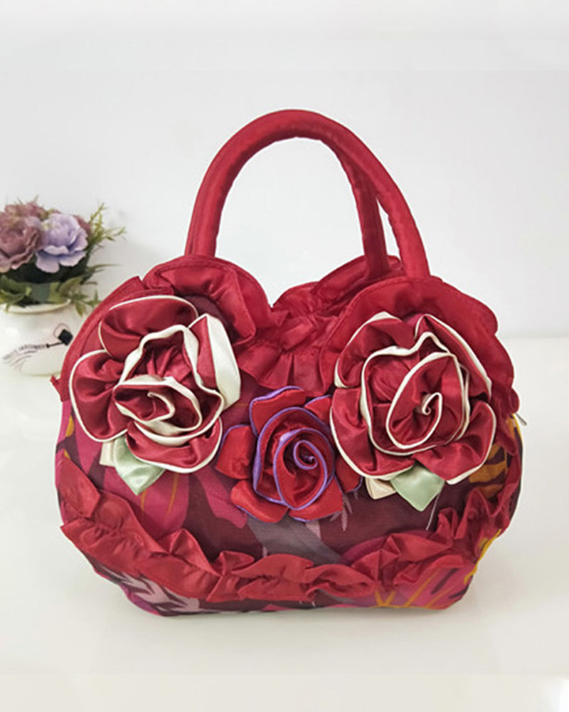 Flower fashion handbag