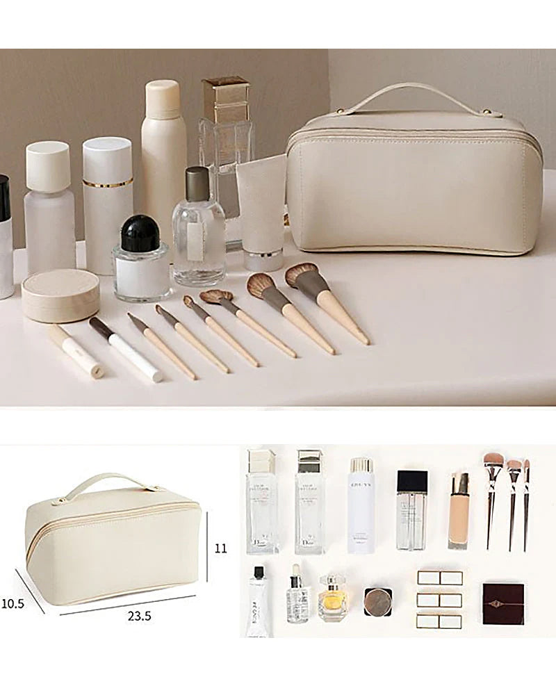 Large capacity travel cosmetic bag