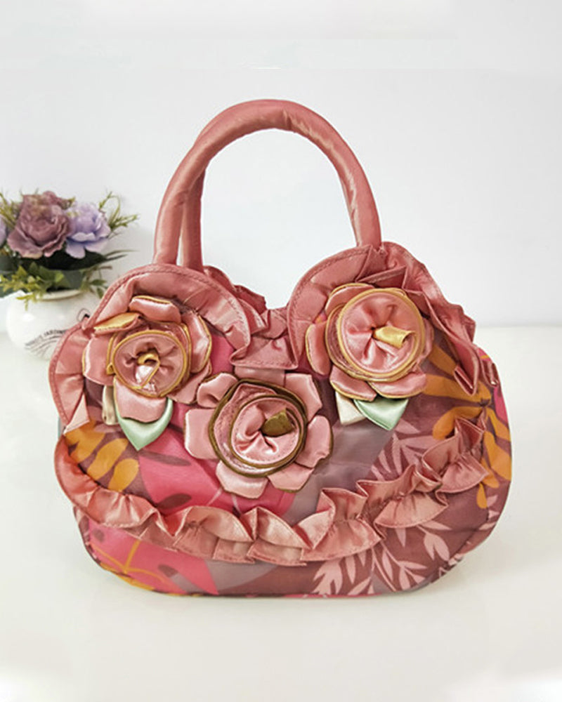 Flower fashion handbag
