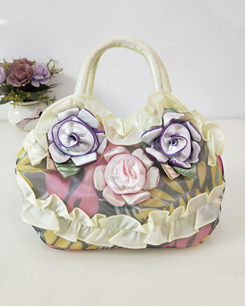 Flower fashion handbag