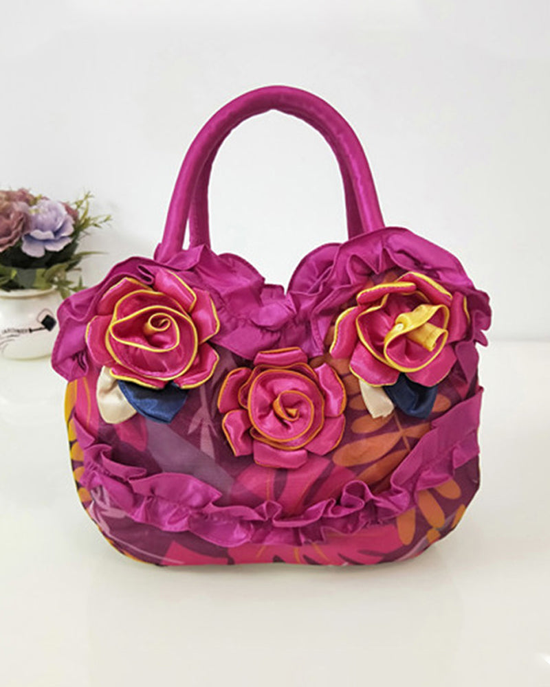 Flower fashion handbag