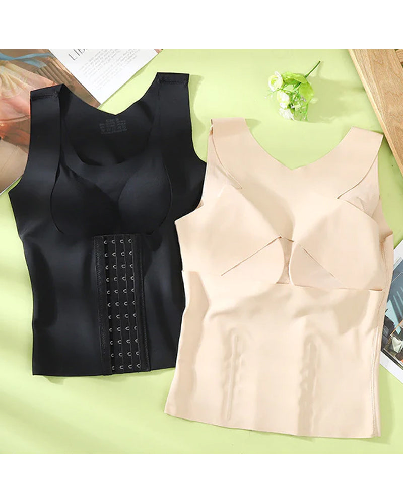 2-in-1 waist button bra