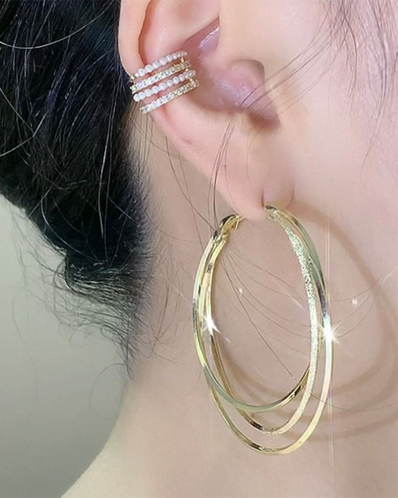 Multi-layer hoop earrings