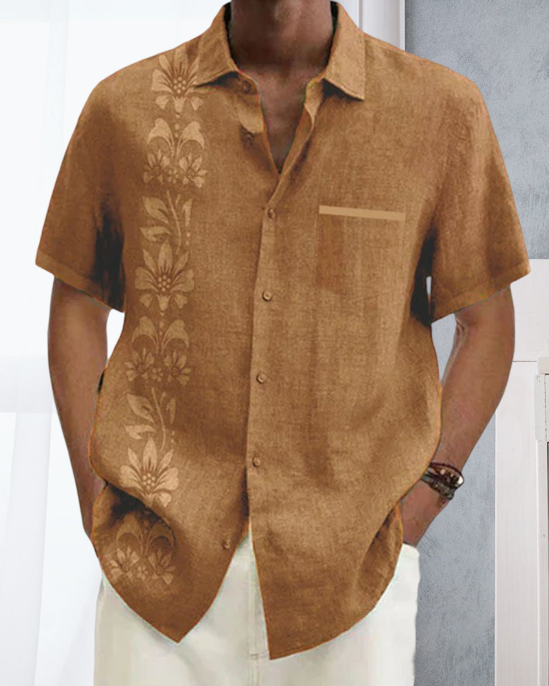 Printed short sleeve shirt