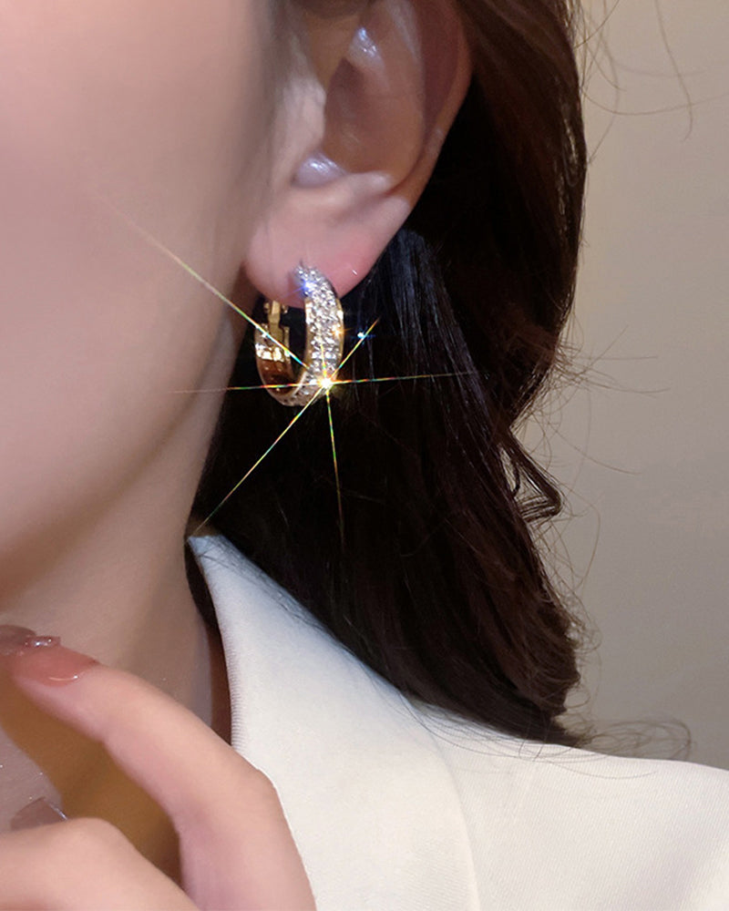 Sparkle Small Hoop Earrings