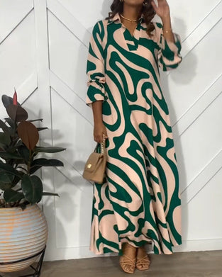 Elegant loose long sleeve dress