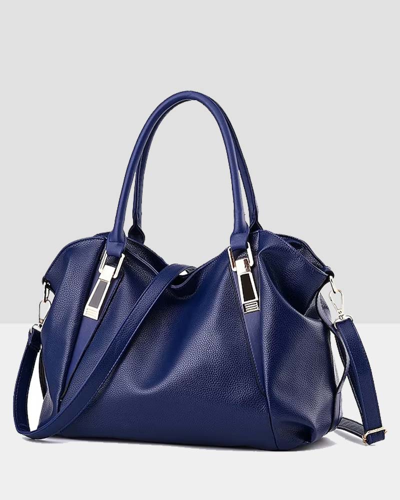 Women's large capacity soft leather handbag