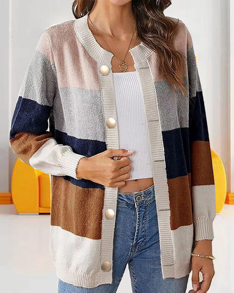 Women's Colorblock cardigan
