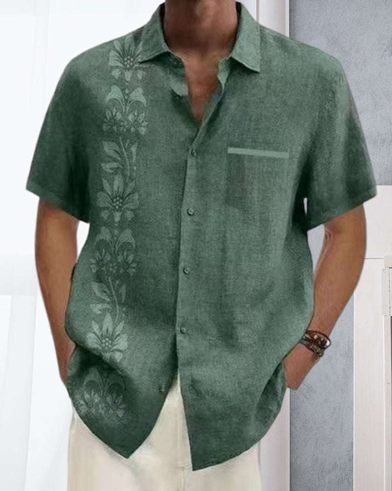 Printed short sleeve shirt