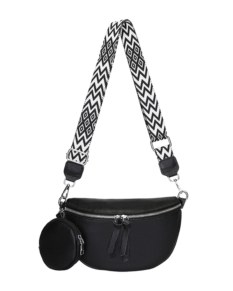 Women's shoulder crossbody saddle bag