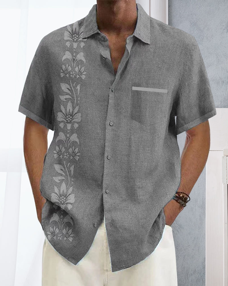Printed short sleeve shirt