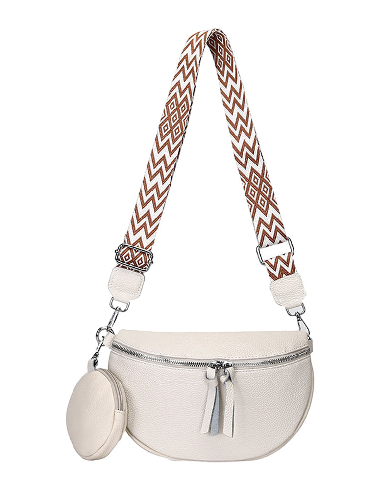 Women's shoulder crossbody saddle bag