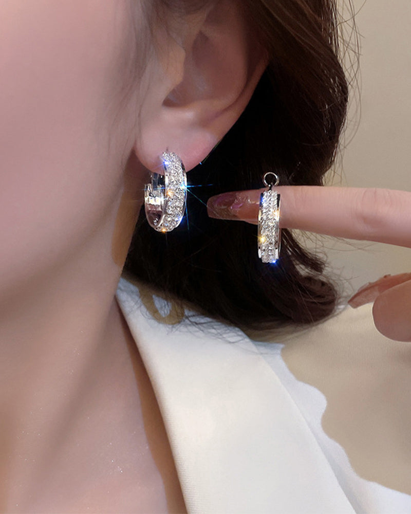 Sparkle Small Hoop Earrings