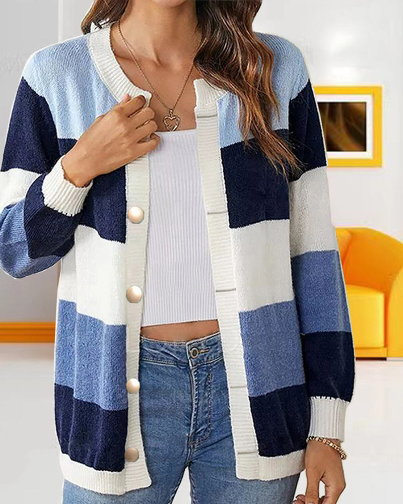 Women's Colorblock cardigan – iktops
