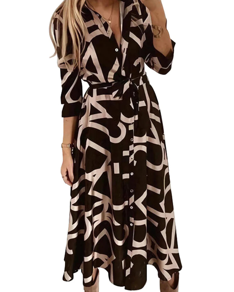 Zipped Dress with Tie