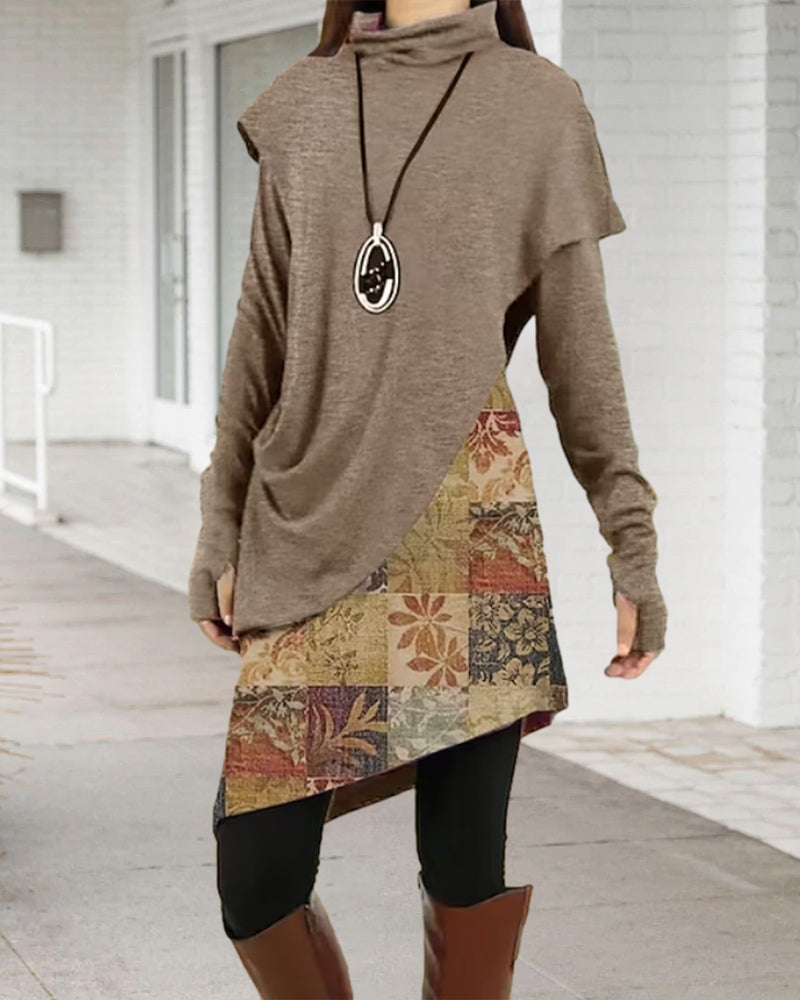 Retro Patchwork Dress