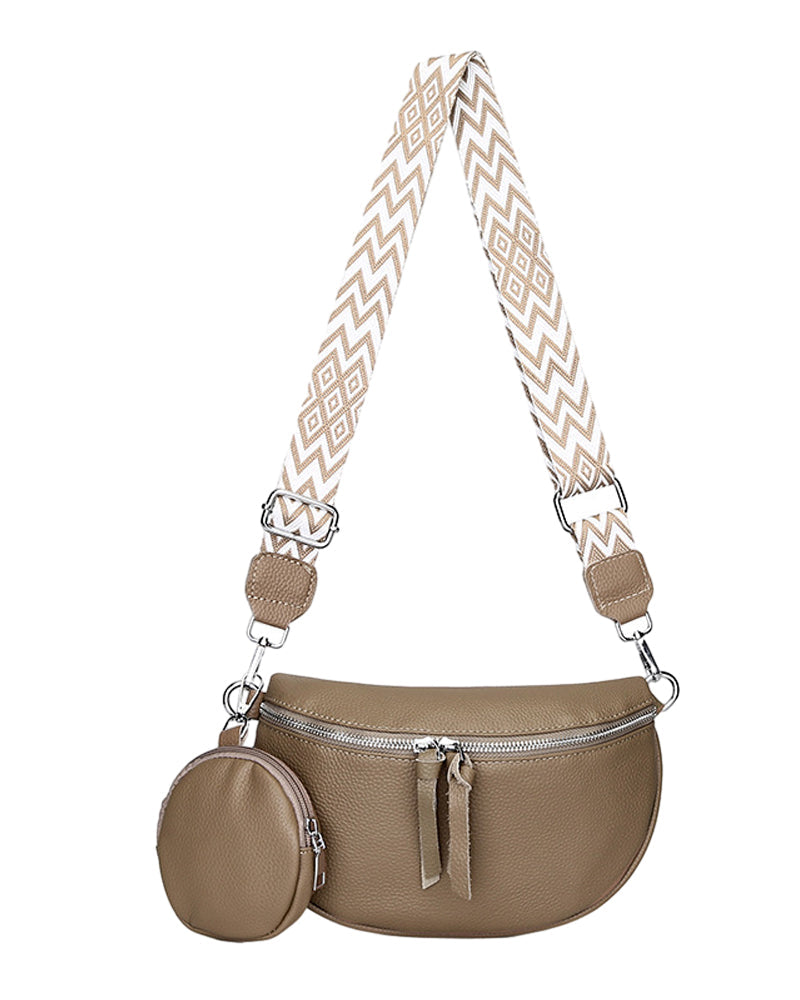 Women's shoulder crossbody saddle bag