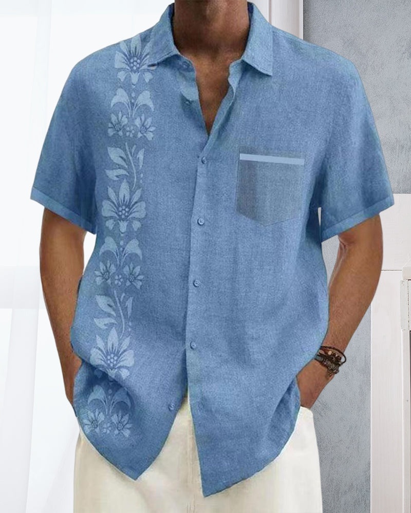 Printed short sleeve shirt