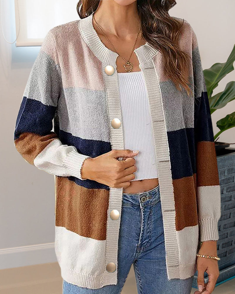 Women's Colorblock cardigan