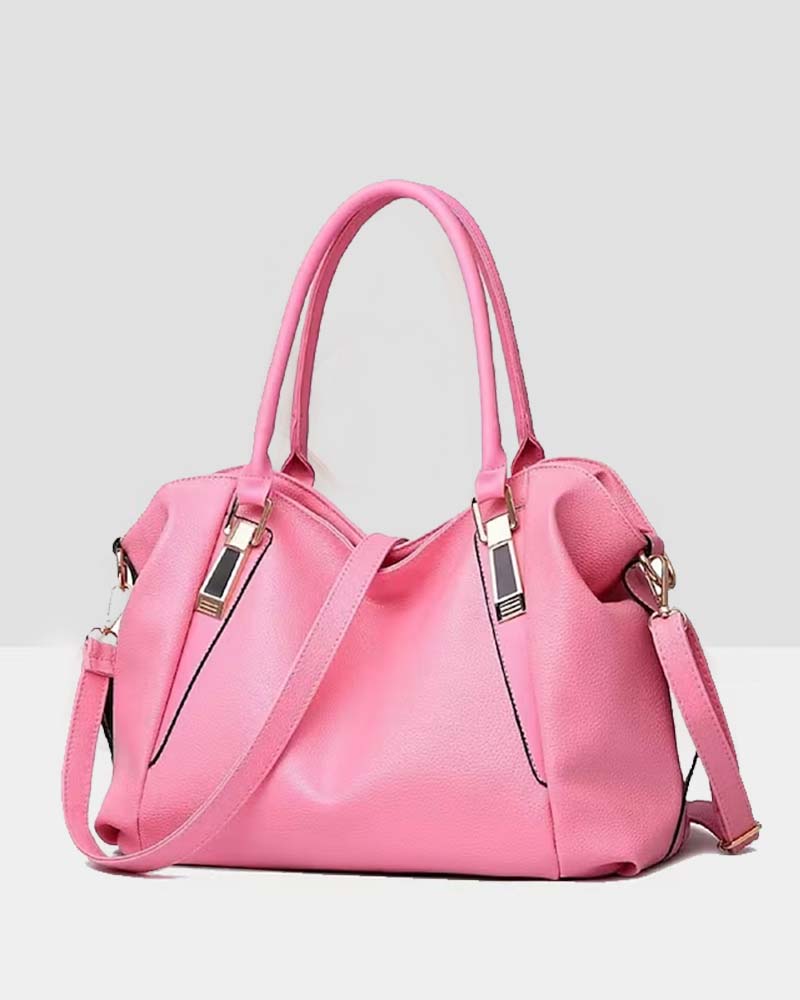 Women's large capacity soft leather handbag