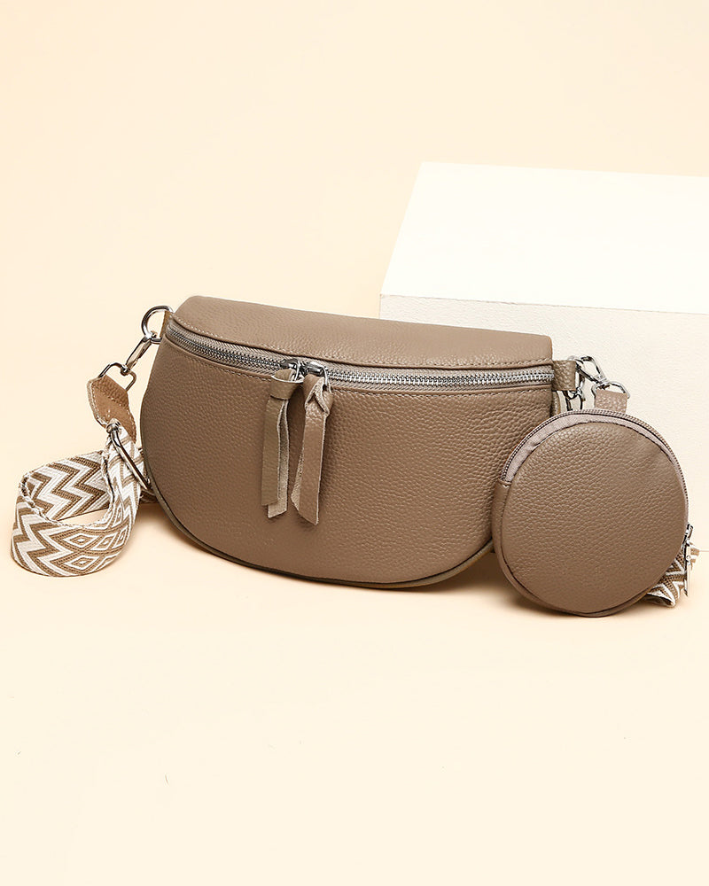Women's shoulder crossbody saddle bag
