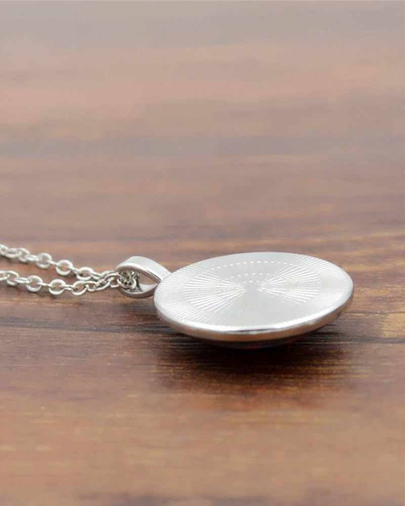 Mandala flower time gemstone necklace set