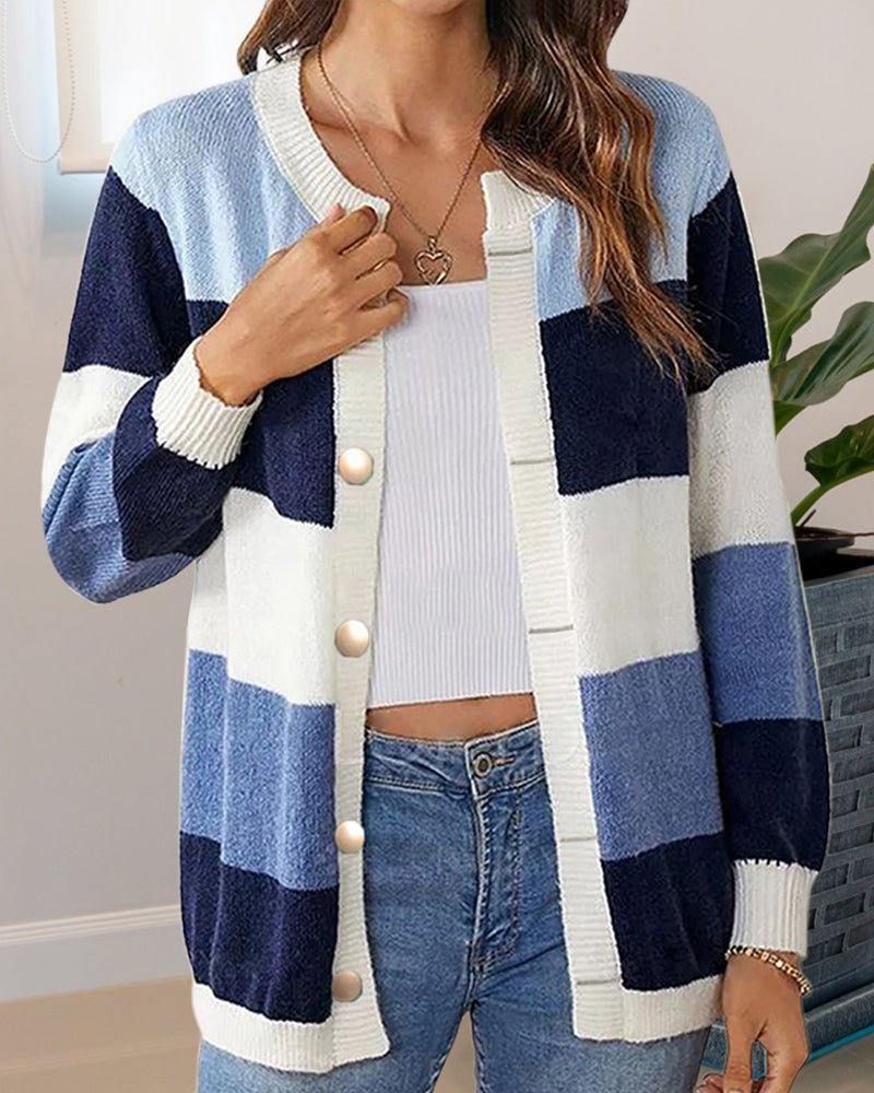Women's Colorblock cardigan