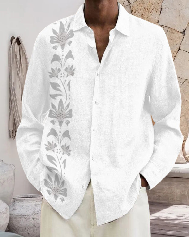 Printed short sleeve shirt