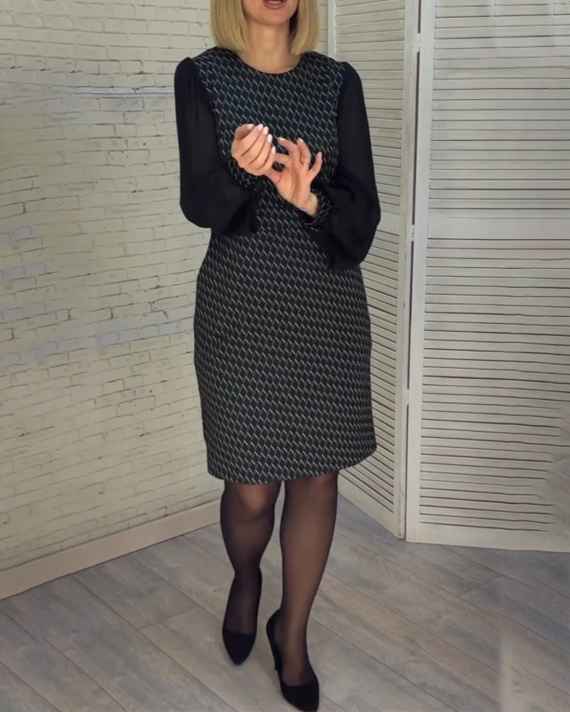 Elegant raglan sleeve dress