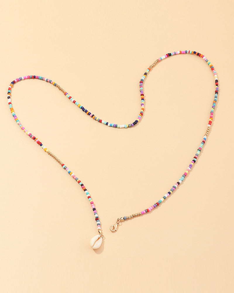 Colorful shell necklace
