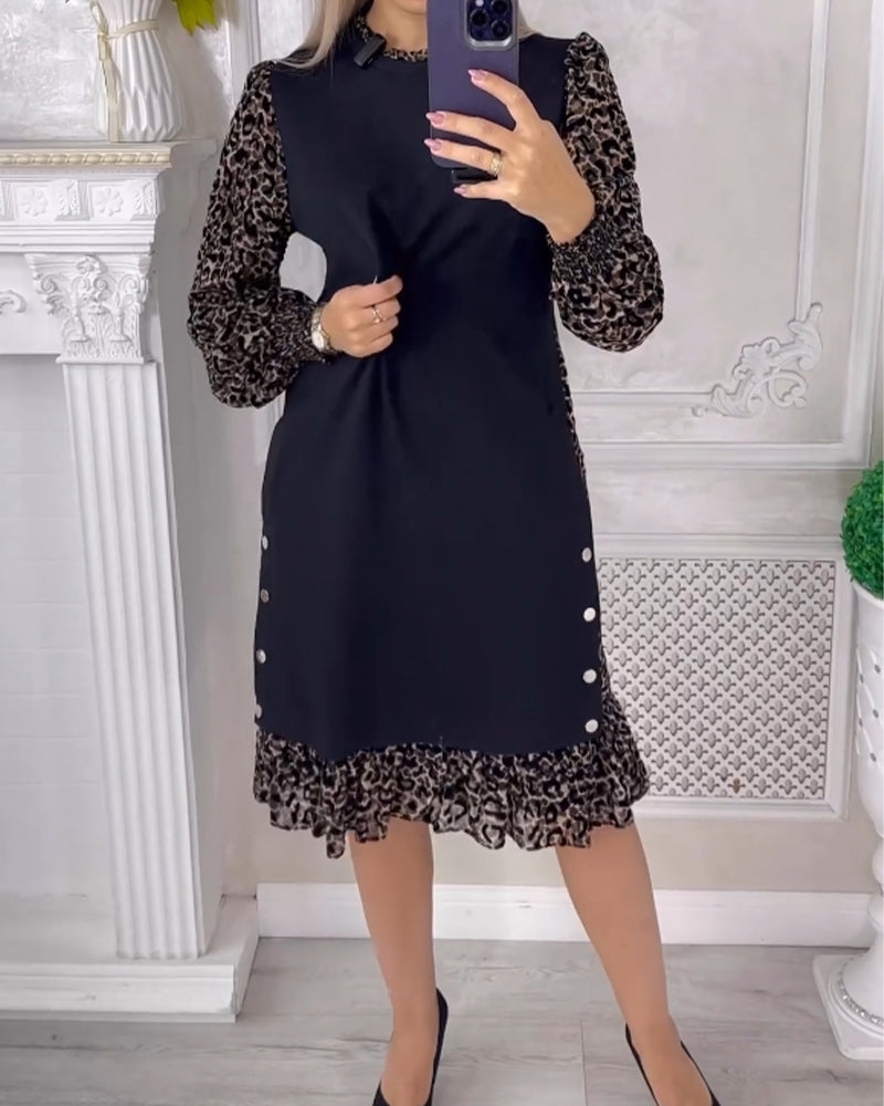 Elegant Color Block Shift dress