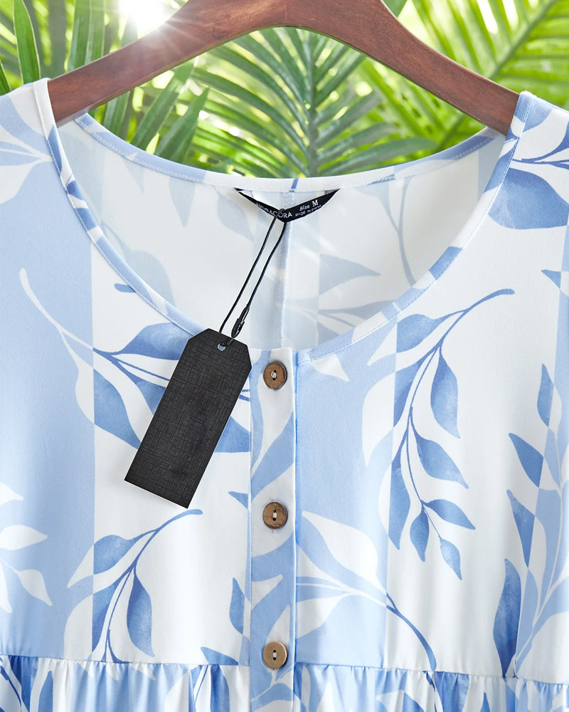 Slim-fitting short-sleeved dress