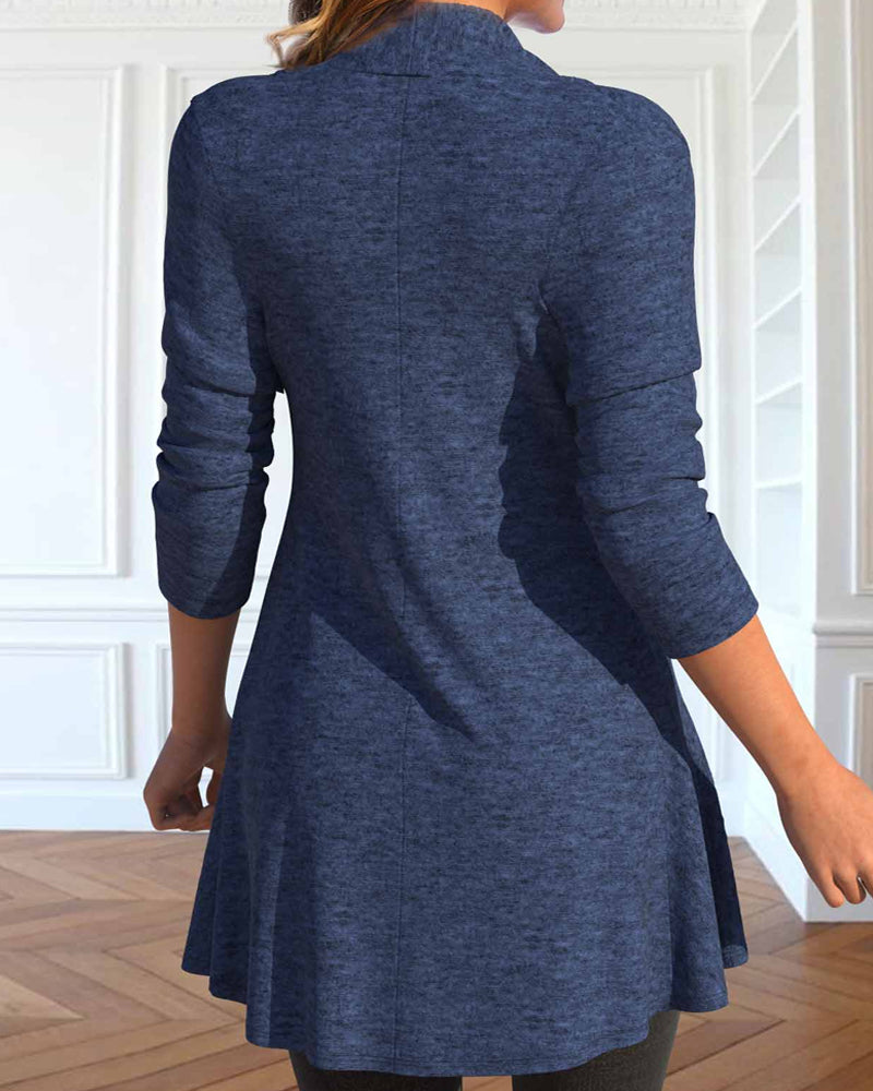 Elegant top with ruffled panels